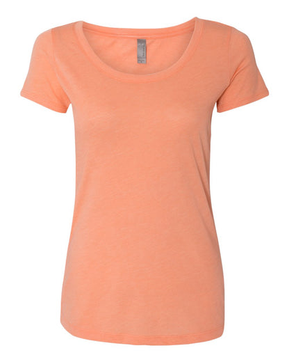 Next Level Women’s Triblend Scoop Neck T-Shirt 6730 #color_Vintage Light Orange