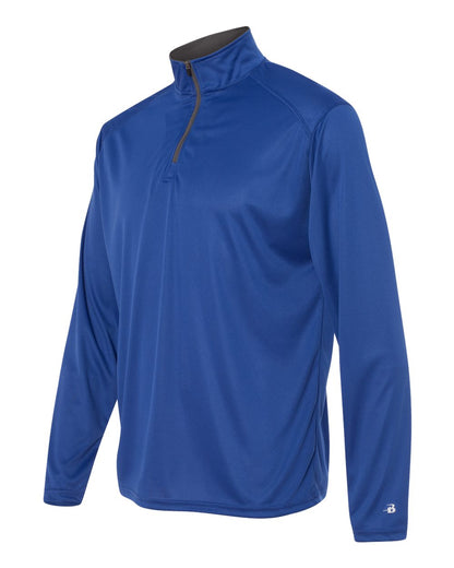 Badger B-Core Quarter-Zip Pullover 4102 #color_Royal/ Graphite