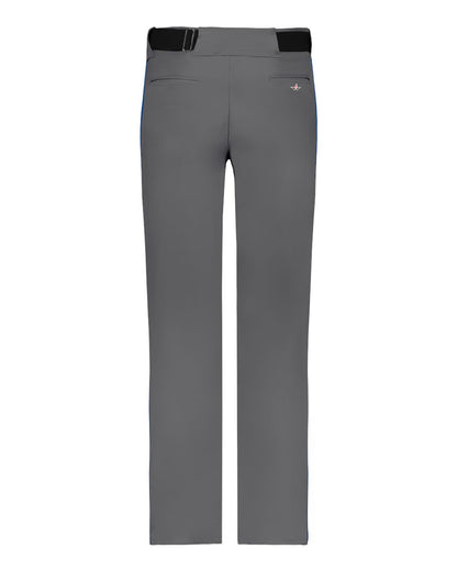 Alleson Athletic Youth Baseball Pants With Braid 605WLBY #color_Charcoal/ Royal