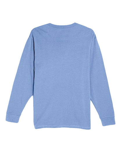 Lane Seven Heavyweight Long Sleeve T-Shirt LS15009 #color_Colony Blue