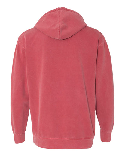 Comfort Colors Unisex Garment-Dyed Hooded Sweatshirt 1567 #color_Crimson