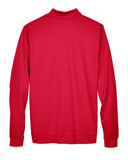 Devon & Jones Men's DRYTEC20™ Performance Quarter-Zip Pullover DG479 #color_Red/ Navy/ Red