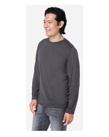 CORE365 Unisex Fusion ChromaSoft™ Performance Long Sleeve T-Shirt CE111L #colormdl_Carbon