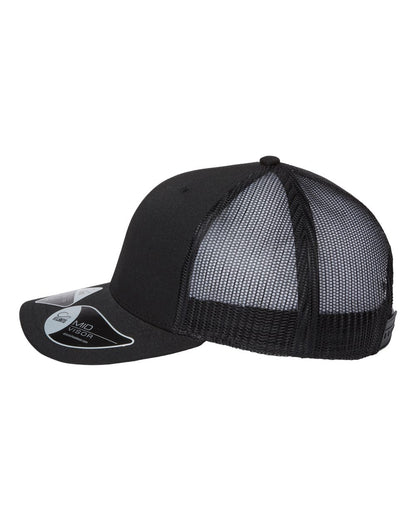 Atlantis Headwear Sustainable Trucker Cap BRYCE #color_Black/ Black