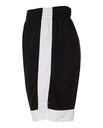 Augusta Sportswear Unisex Match-Up Basketball Shorts 6889 #color_Black/ White