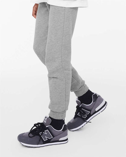 BELLA + CANVAS Youth Jogger Sweatpants 3727Y #colormdl_Athletic Heather