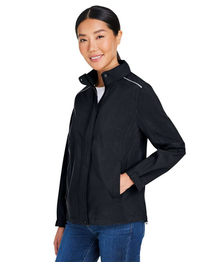 CORE365 Women's Packable Rain Jacket CE712W #colormdl_Black