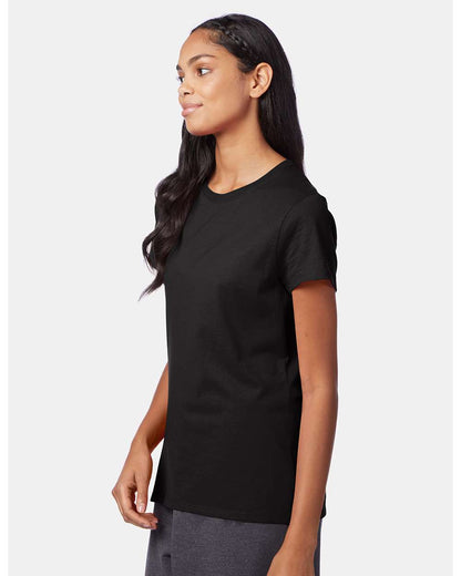 Hanes Women's Perfect-T T-Shirt SL04 #colormdl_Black