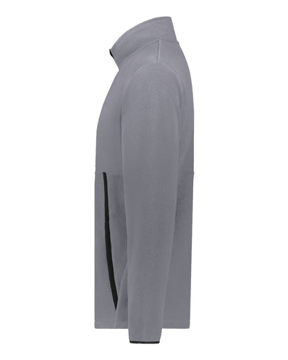 Augusta Sportswear Youth Eco Revive™ Polar Fleece Quarter-Zip Pullover 6856 #color_Graphite