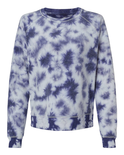 Boxercraft Women's Fleece Out Pullover K01 #color_Navy Tie-Dye