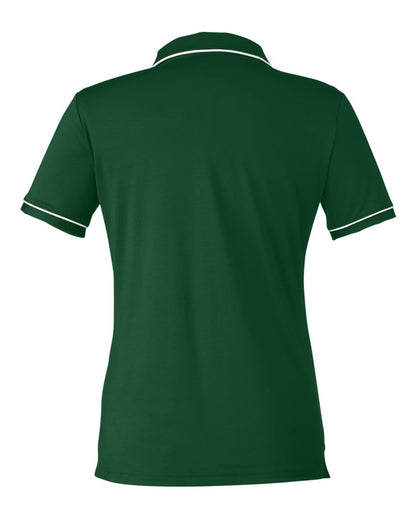 Under Armour Women's Tipped Teams Performance Polo 1376905 #color_Forest Green/ White