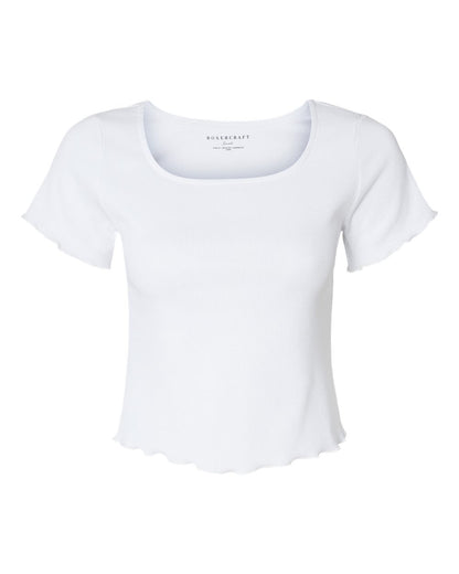 Boxercraft Women's Baby Rib T-Shirt BW2403 #color_White