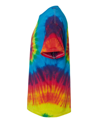 Colortone Youth Multi-Color Tie-Dyed T-Shirt 1000Y #color_Reactive Rainbow