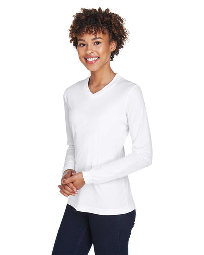 Team 365 Women's Zone Performance Long Sleeve T-Shirt TT11WL #colormdl_White