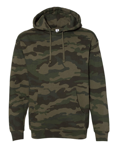 Independent Trading Co. Unisex Heavyweight Hooded Sweatshirt IND4000 #color_Forest Camo
