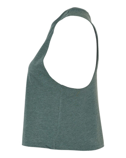 BELLA + CANVAS Women's Racerback Crop Tank 6682 #color_Heather Forest