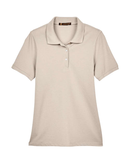 Harriton Women's Easy Blend Polo M265W #color_Stone