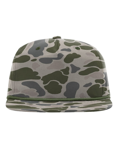 Richardson Printed Umpqua Cap 256P #color_Marsh Duck Camo/ Olive Green