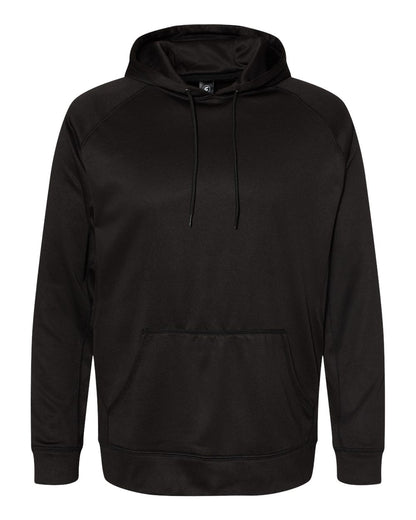 Burnside Men's Performance Raglan Hooded Sweatshirt 8670 #color_Black