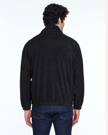 UltraClub Men's Iceberg Fleece Full-Zip Jacket 8485 #colormdl_Black
