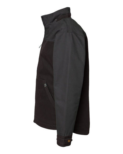 DRI DUCK Horizon Two-Tone Boulder Cloth™ Canvas Jacket Tall Size 5089T #color_Black/ Charcoal