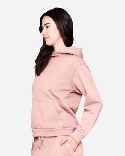 Lane Seven Unisex Urban Pullover Hooded Sweatshirt LS16001 #colormdl_Pigment Salmon