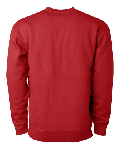 Independent Trading Co. Heavyweight Crewneck Sweatshirt IND3000 #color_Red