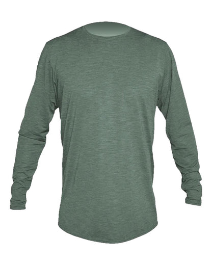 ANETIK Low Pro Tech Long Sleeve T-Shirt MVLPRL8 #color_Dark Olive Heathered