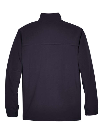 North End Men's Three Layer Fleece Performance Soft Shell Jacket 88099 #color_Midnight Navy