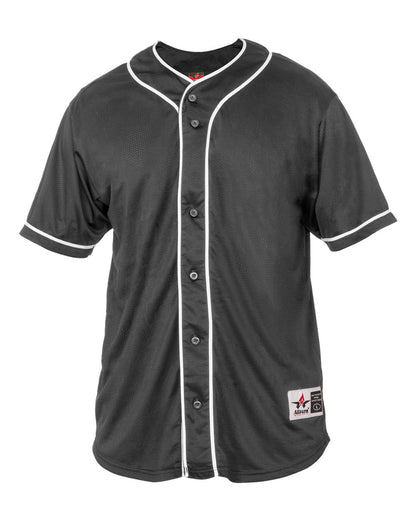 Alleson Athletic Youth Diamond Jersey 52MBBJY #color_Charcoal/ White