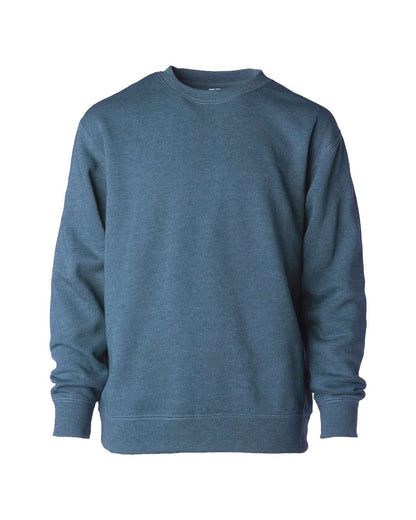 Independent Trading Co. Youth Lightweight Special Blend Crewneck Sweatshirt PRM15YSBC #color_Storm Blue Heather