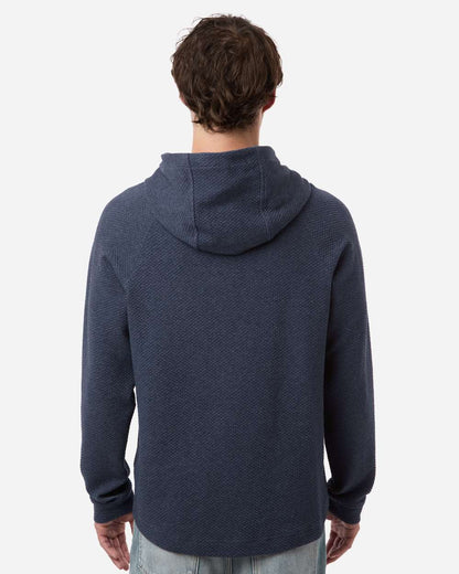 North End Men's Spirit Textured Hooded Pullover NE729 #colormdl_Classic Navy Heather