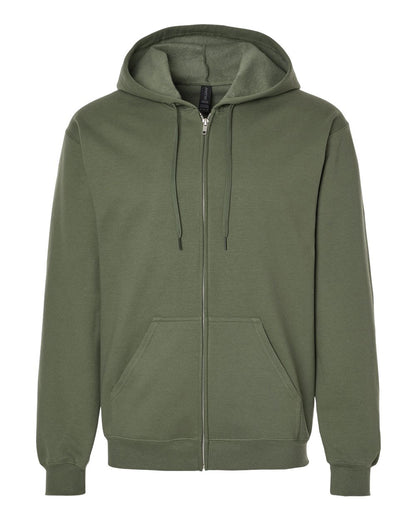 Gildan Unisex Softstyle® Full-Zip Hooded Sweatshirt SF600 #color_Military Green