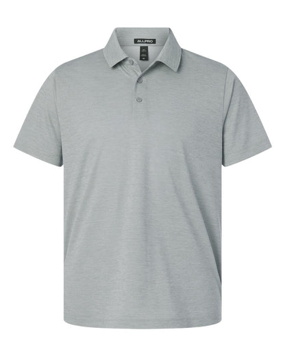 AllPro Men's Pro-Lock Performance Mélange Polo 4HM00 #color_Silver Melange