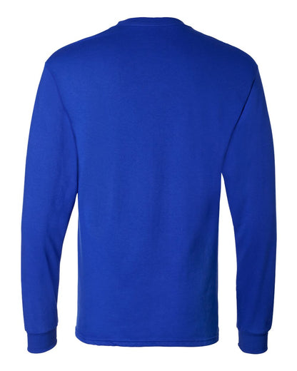 Hanes Essential-T Long Sleeve T-Shirt 5286 #color_Athletic Royal