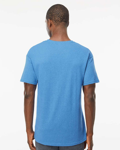 M&O Men's Gold Soft Touch T-Shirt 4800 #colormdl_Heather Turquoise