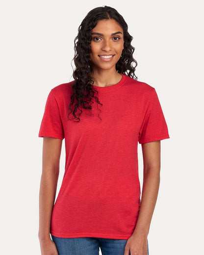 JERZEES Premium Blend Ring-Spun T-Shirt 560MR #colormdl_Fiery Red Heather