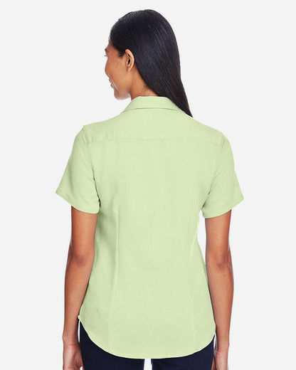 Harriton Women's Bahama Cord Camp Shirt M570W #colormdl_Green Mist
