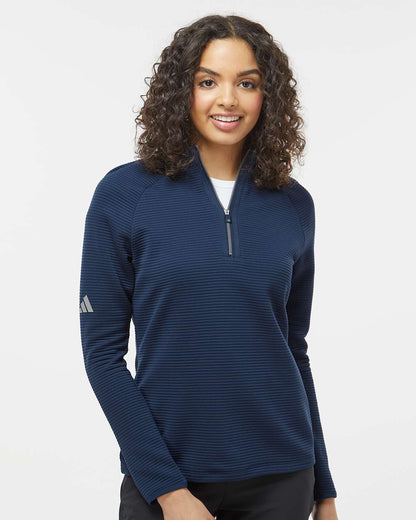 Adidas Women's Spacer Quarter-Zip Pullover A589 #colormdl_Collegiate Navy