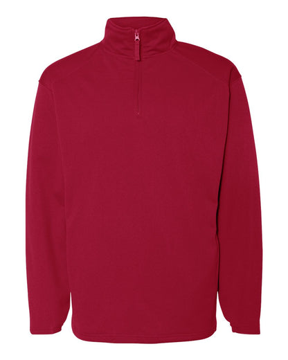 Badger Performance Fleece Quarter-Zip Pullover 1480 #color_Red