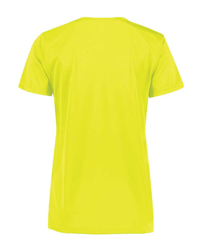 Augusta Sportswear Women's Nexgen Wicking V-Neck T-Shirt 1790 #color_Safety Yellow