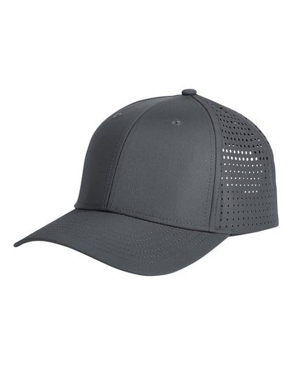 Big Accessories Performance Perforated Cap BA537 #color_Charcoal