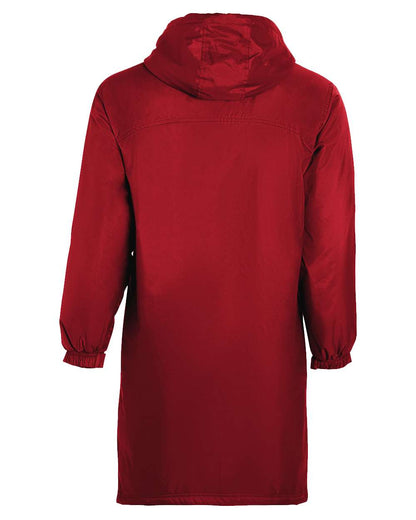 Holloway Men's Conquest Long Length Hooded Jacket 229162 #color_Scarlet