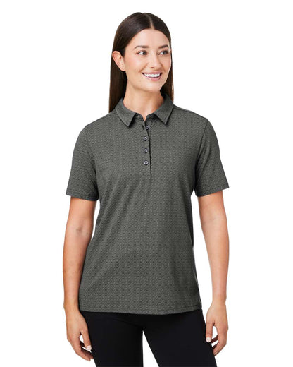 Devon & Jones Women's Crownlux Performance® Geo Polo DG101W #colormdl_Graphite/ Silver