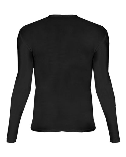 Badger Youth Pro-Compression Long Sleeve T-Shirt 2605 #color_Black