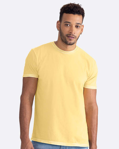 Next Level Soft Wash T-Shirt 3600SW #colormdl_Washed Banana Cream