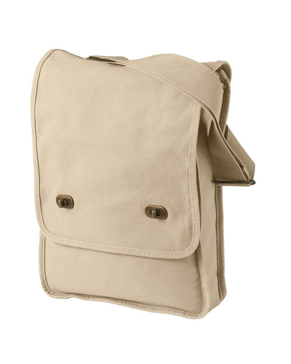 Authentic Pigment Pigment -Dyed Canvas Field Bag 1902 #color_Putty