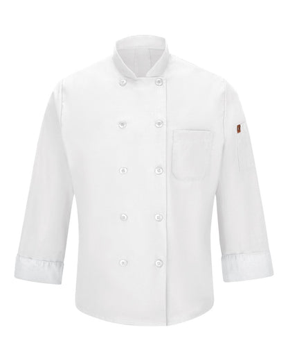Chef Designs Mimix™ Chef Coat with OilBlok 042X #color_White