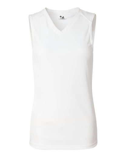 Badger Women's B-Core Sleeveless T-Shirt 4163 #color_White