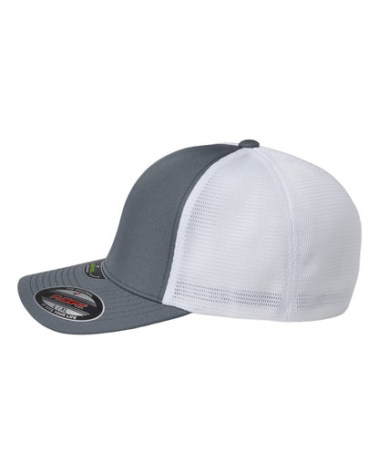 Flexfit Unipanel™ Trucker Cap 5511UP #color_Charcoal/ White